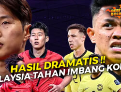 Piala Asia : Korea Selatan Vs Malaysia Hasilnya Dramatis Imbang 3-3